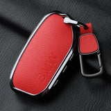 Aluminum Alloy Goatskin Car Key Case Cover for BMW G38 G12 F49 i20 G07 G08 1 5 7 Series x1 x5 x7 ix XM i7 M760 Keychain