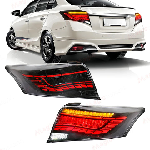 Tail Light Assembly Dynamic Signal for Toyota Vios 2014-2018 Car Interior Accessory MAGIC COLORM