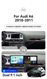 18.2-Inch Android 15 Head Unit for Audi A6 2010–2011 Android Head Unit Aotsr
