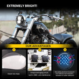 7 Inch Universal Motorcycle Led Headlight for Harley Davidson Softail Slim Fat Boy Lada Niva4X4 Uaz 12V 24V Car Interior Acce