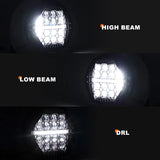 Emark 5.75 Inch LED Headlight For Harley Dyna Softail Sportster Triumph Victory 5 3/4 Headlamp With Hi/low Beam DRL 12V Led Lamp
