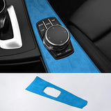 For BMW 4 Series F32 F33 F36 Center Console Multimedia Panel Trim Frame Sticker Car Interior Tuning Accessory Made of Alcanta
