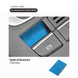 Audi 8V A3 S3 Sport Handbrake Button Knob Trim Sticker Made of Alcantara Car Premium Interior Tuning Accessory