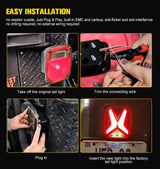 Led Tail Lights Rear Brake Light for Jeep Wrangler TJ Car Accessories YJ CJ Waterproof Led 12v Drl Reverse Tail Lamp Led Light