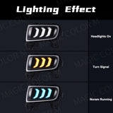 DRL LED Fog Lamp Turn Signal Light for Mazda 6 2005-2009 LED Ambient Light MAGIC COLORM
