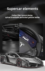 Carbon Fiber Leather Cover for Tesla Model 3 Y X S Car Interior Accessory Hocasen