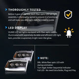 Black LED Headlights for Ram 1500 2009-2018