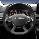 Sports Suede Steering Wheel Cover for Dacia Sandero