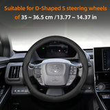 Breathable Leather Steering Wheel Cover for Toyota