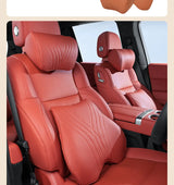 For Xpeng P7 G6 X9 P5 Car Neck Pillow Leather Lumbar Support Pillow Breathable Seat Waist Pad Cushion Auto Interior Accessories