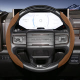 Split Snap-On Suede Steering Wheel Cover for GMC