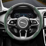 Segmented Suede Steering Wheel Cover for Jaguar XF XE