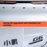For Xpeng G6 2025 Blackened Car Logo Exterior Black Warrior Badge Accessories Car Interior Accessory OEM