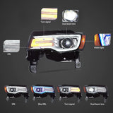 LED Projector Headlights Jeep Grand Cherokee 2014-22