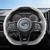 Subaru Carbon Fiber Steering Wheel Cover Black