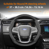 Carbon Fiber Texture Steering Wheel Cover for Ford Focus