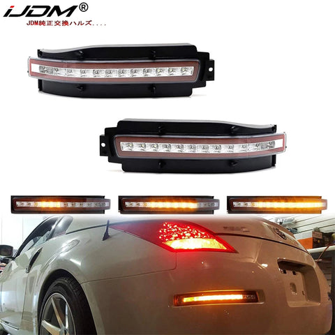 Smoked Lens LED Tail Light Assembly for Nissan 350Z Car Interior Accessory iJDM
