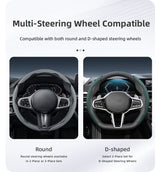 Breathable Faux Leather Car Steering Wheel Cover Universal