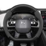 DS Suede Matte Carbon Fiber Steering Wheel Cover