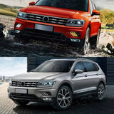LED Fog Lamp DRL for VW Tiguan 2017-2019 with Signal LED Ambient Light MAGIC COLORM