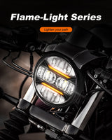 Universal 5.75 Inch Led 12V Headlight Motorcycle DRL 1 5 3/4 Headlamp For Harley Sportster Roadster Glide Dyna For Yamaha Hon