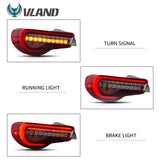 Full LED Tail Lights Sequential for Toyota 86/BRZ Car Interior Accessory Vland