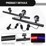 Universal Emergency Strobe Light Bar 96 LED 12V-24V Car Interior Accessory MAGIC COLORM