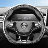 Steering Wheel Cover Carbon Fiber for Skoda Octavia