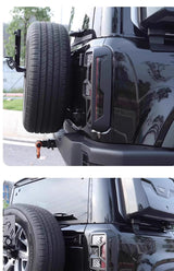 BAIC BJ40 2024-2026 Tail Light Lamp Cover Trim Anti-Scratch Protective Frame ABS Black Modified