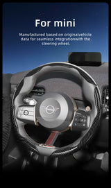 Steering Wheel Cover Carbon Fiber for Mini Cooper Car Interior Accessory Hocasen