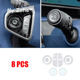 For Geely EX5 Galaxy E5 2024-2026 Car Steering Wheel Button Transparent Protection Sticker Car Logo Sticker Accessories