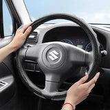 Carbon Fiber Wave Steering Cover for Suzuki Cars Car Interior Accessory Hocasen