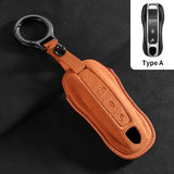 Suede Car Key Case Cover for Porsche Cars