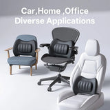 Ergonomic Car Neck Headrest & Lumbar Support Pillow Set, Adjustable Memory Foam Car Interior Accessory OEM