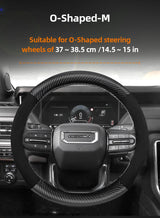 Suede Matte Carbon Fiber Steering Cover for GMC Sierra