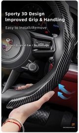 Carbon Fiber Wheel Cover for Porsche Macan Cayenne Car Interior Accessory Hocasen