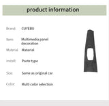 For BMW 4 Series F32 F33 F36 Center Console Multimedia Panel Trim Frame Sticker Car Interior Tuning Accessory Made of Alcantara