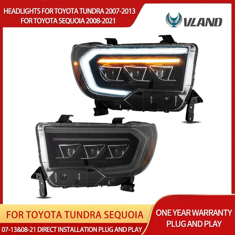 LED Matrix Headlights for Toyota Tundra Sequoia Car Interior Accessory Vland