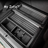 For Xpeng G6 2024 2025 2026 Car Rear Trunk Lower Storage Box ABS Waterproof Trunk Organizer Tray Interior Stowing Accessories