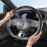 Carbon Fiber Texture Steering Wheel Cover for MG Models Car Interior Accessory Hocasen