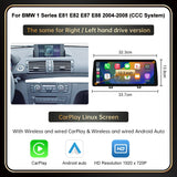 Wireless CarPlay Android Auto Screen for BMW 1 Series 2004-2012