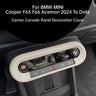 BMW MINI Cooper F65 F66 Aceman 2024 To Date Center Console Panel Cover
