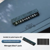 Temporary Car Parking Number Plate for ZEEKR Car Interior Accessory OEM