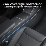 Center Console Side Anti-Kick For Tesla New Model Y Juniper 2025 Launch TPE Cover Mats Rear Console and Underseat Protectors