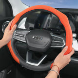 Chevrolet Premium Suede Snap-On Steering Wheel Cover Car Interior Accessory Hocasen