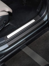Modified Leather Door Sill Guard for Volvo S90 XC60 Car Interior Accessory LINGLUYANG