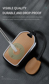 Metal and Leather Car Key Case Cover for Honda CRV and Civic Models