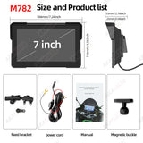 7in Motorcycle GPS Monitor Wireless CarPlay Universal