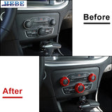 AC Switch Trim Rings for Dodge Chrysler Models Car Interior Accessory HEBE
