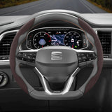 Anti-Slip Suede Steering Cover for Seat Models